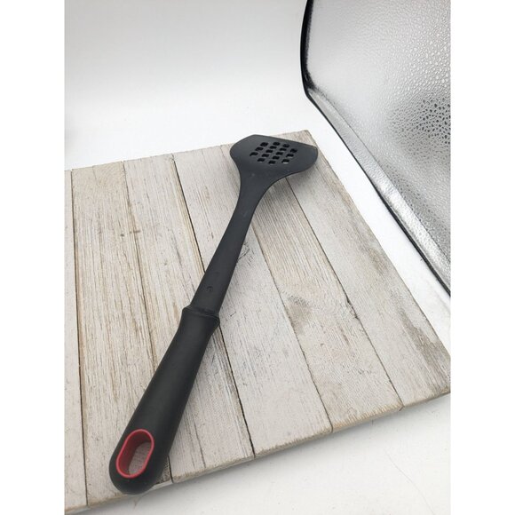 Vintage T-Fal Nylon Slotted Spatula Kitchen Utensil Black 13 3/4" Tfal - Picture 4 of 8